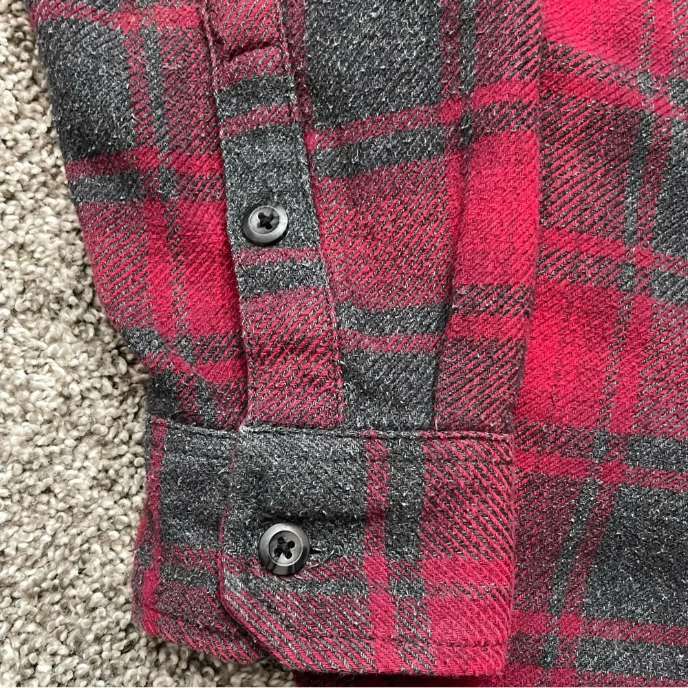 Orvis Classic Collection Heavyweight Flannel Shacket w/Hand Pockets Red Plaid XL